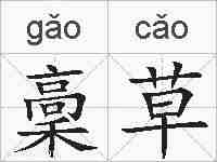 稾草的拼音