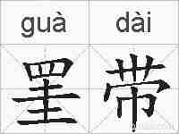 罣带的拼音