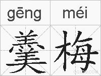 羹梅的拼音
