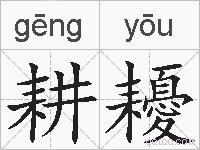 耕耰的拼音
