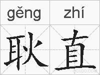 耿直的拼音
