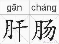 肝肠的拼音