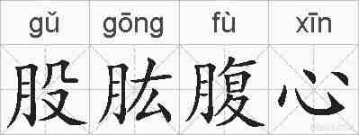 股肱腹心的拼音