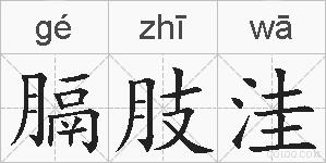膈肢洼的拼音