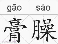 膏臊的拼音