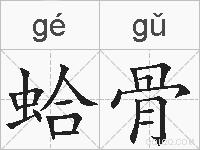 蛤骨的拼音