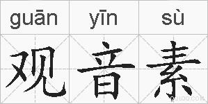 观音素的拼音