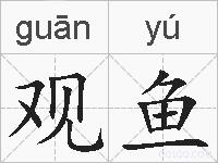 观鱼的拼音