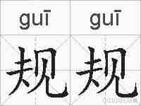 规规的拼音