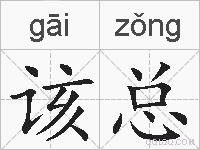 该总的拼音
