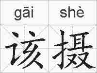 该摄的拼音
