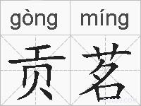 贡茗的拼音