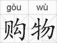 购物的拼音