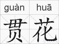 贯花的拼音
