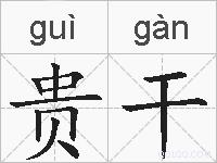 贵干的拼音