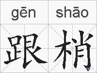 跟梢的拼音