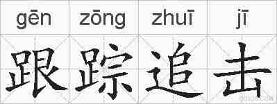 跟踪追击的拼音