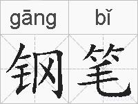 钢笔的拼音