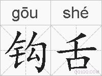 钩舌的拼音