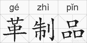 革制品的拼音