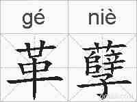 革孽的拼音