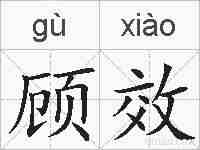 顾效的拼音