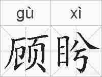 顾盻的拼音