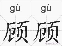 顾顾的拼音