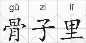 骨子里的拼音