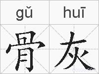 骨灰的拼音