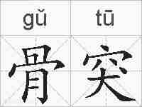 骨突的拼音