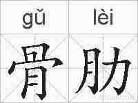 骨肋的拼音