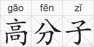 高分子的拼音