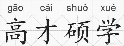 高才硕学的拼音
