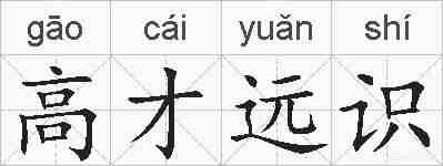 高才远识的拼音