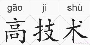高技术的拼音