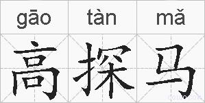 高探马的拼音