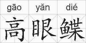 高眼鲽的拼音