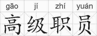 高级职员的拼音