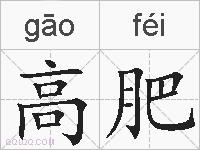 高肥的拼音