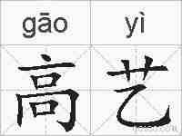 高艺的拼音