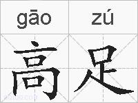 高足的拼音