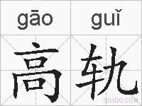 高轨的拼音