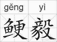 鲠毅的拼音