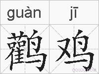 鹳鸡的拼音