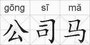 公司马的拼音