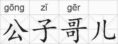 公子哥儿的拼音