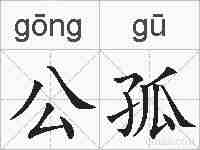 公孤的拼音