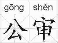 公审的拼音
