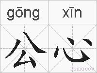 公心的拼音